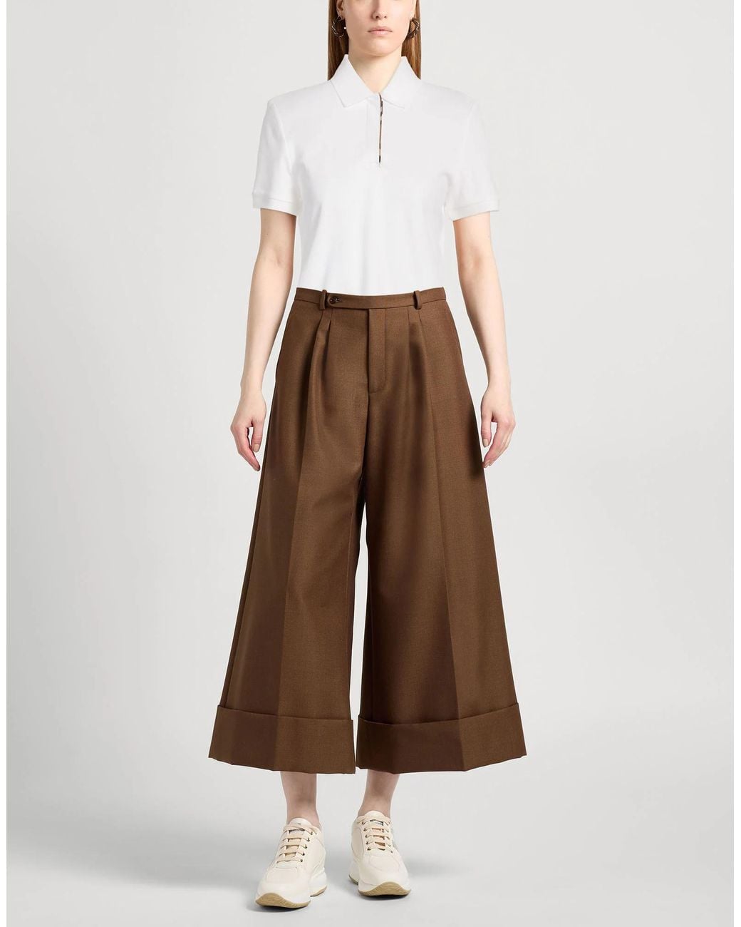 Burberry White Polo Shirts