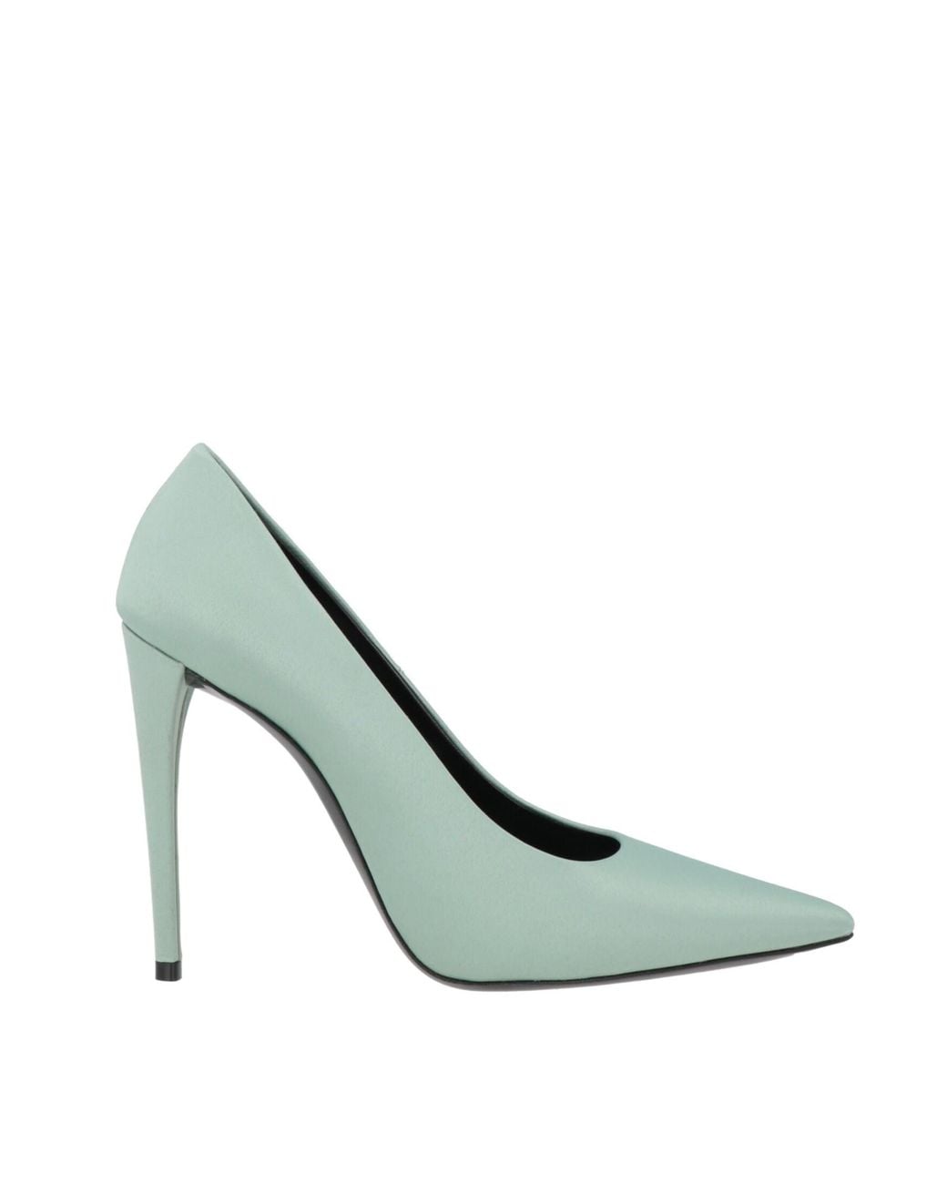 Saint Laurent Green Satin High Heels