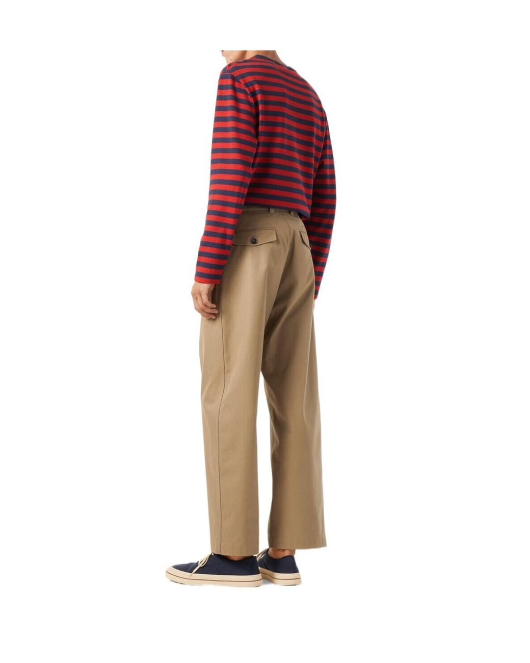 Loro Piana Red Barquetine Crewneck for men