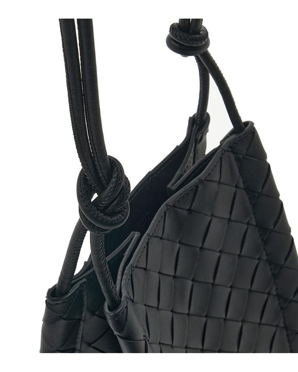 Bottega Veneta Black Woven Shoulder Bag