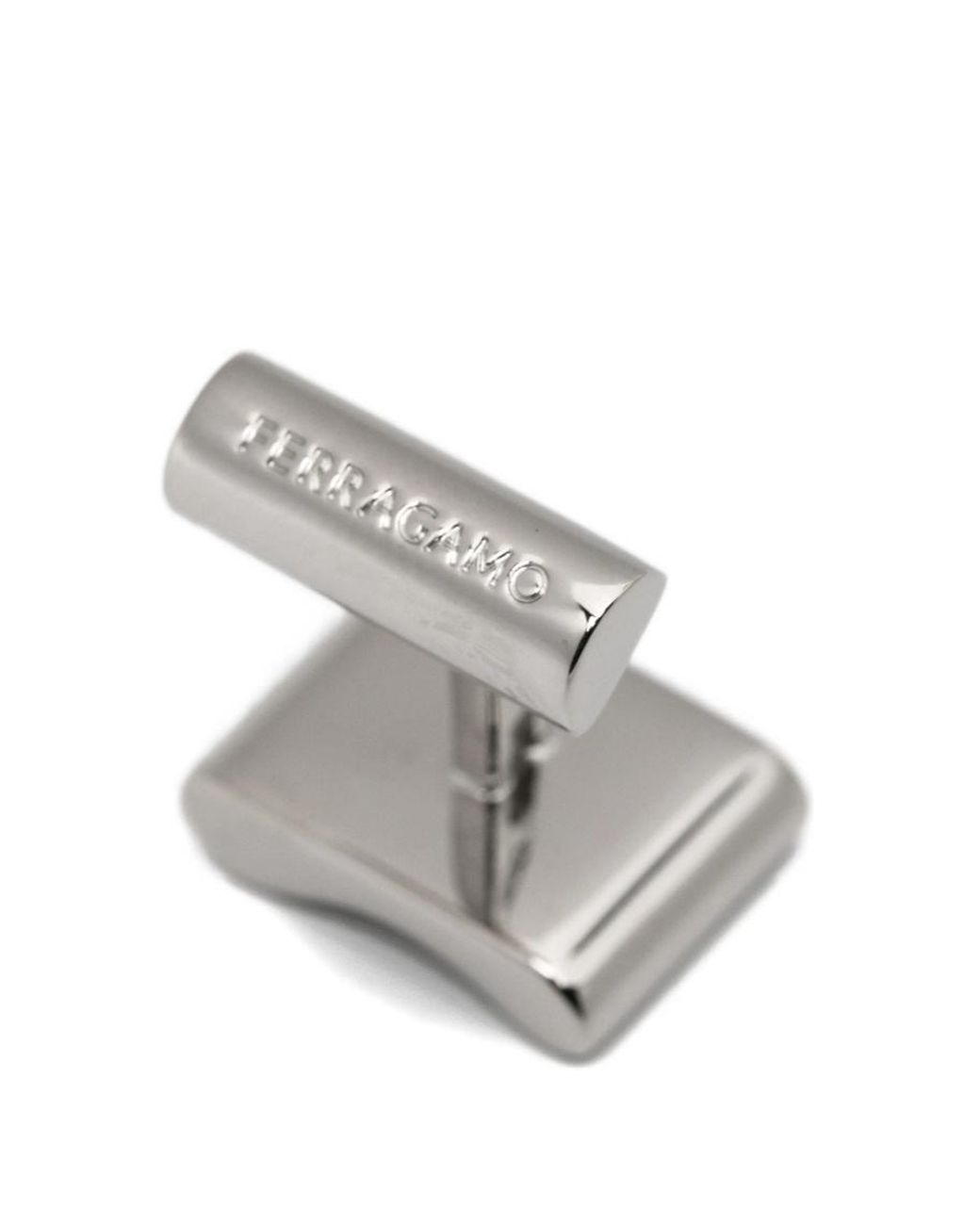Ferragamo White Logo Earrings for men