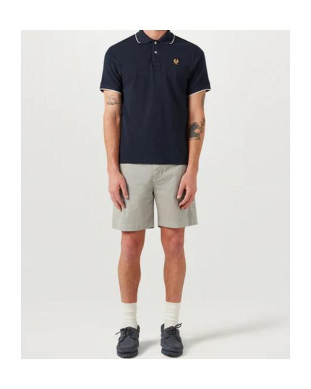 Belstaff Blue Tipped Polo for men