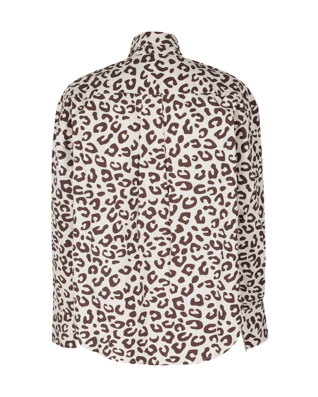 Essentiel Antwerp White Khaleesi Printed Pussy-Bow Blouse