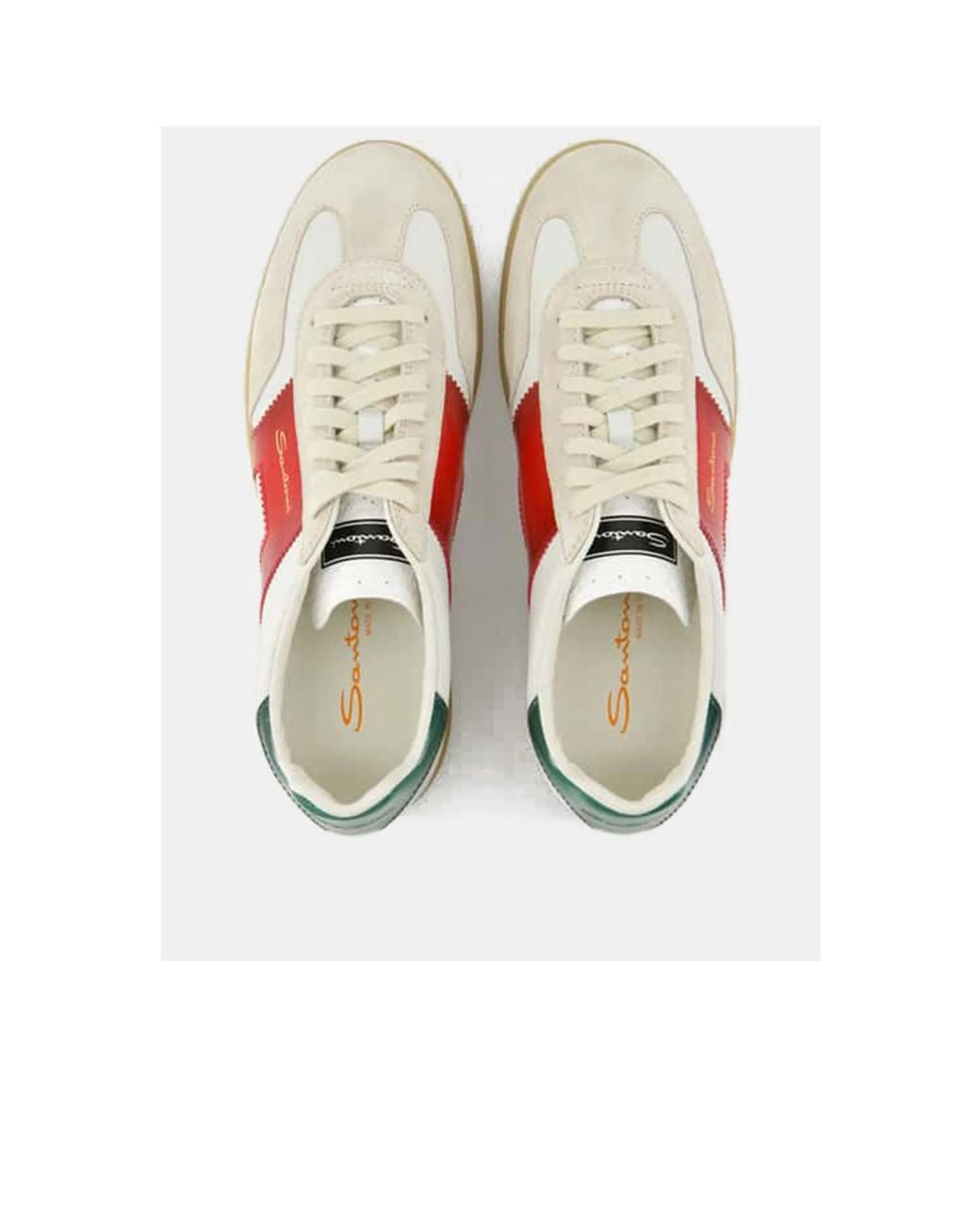 Santoni Multicolor Colourblock Panelled Lace-Up Sneakers for men