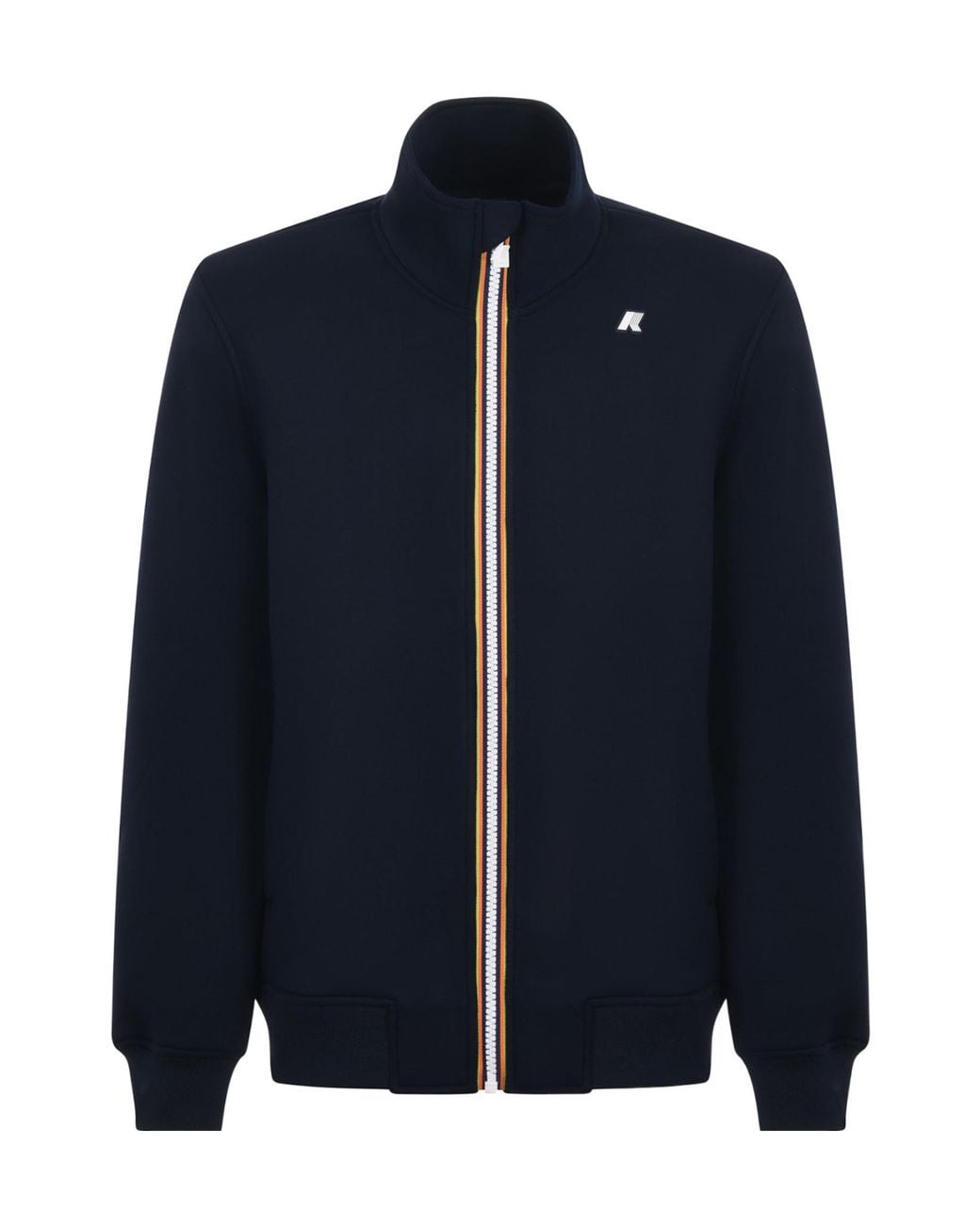 K-Way Black Logo Patch Jacket for men