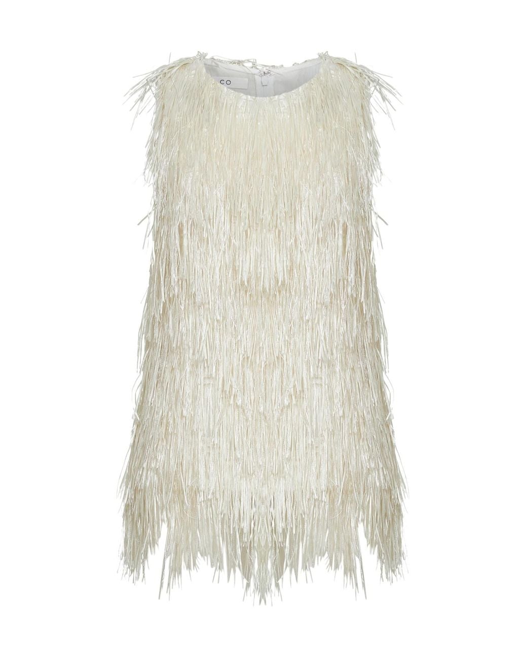 Co. Natural Fringe Sleeveless Top