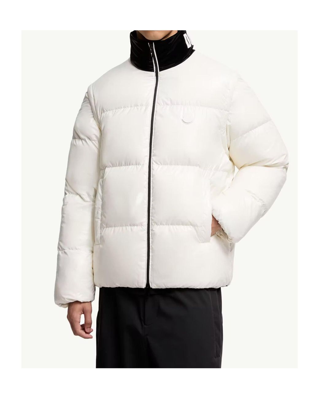 Moncler White X Asap Rocky Throttle Reversible Down Jacket for men