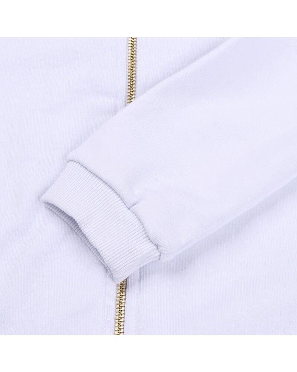 Versace Jeans White Zip-Up Hooded Casual Jacket