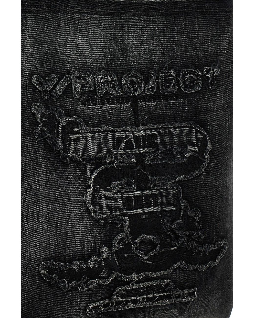 Y. Project Black Logo Handbag for men