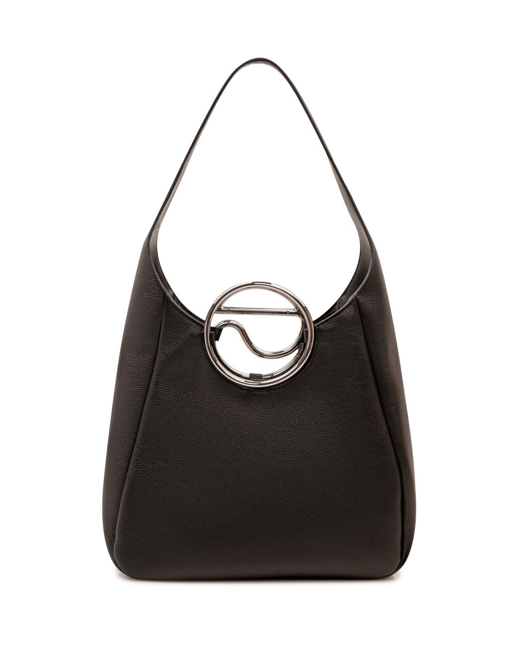 Coperni Black C Logo Hobo Shoulder Bag