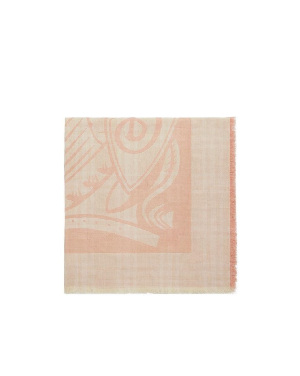 Burberry Natural Ekd Check-Pattern Scarf