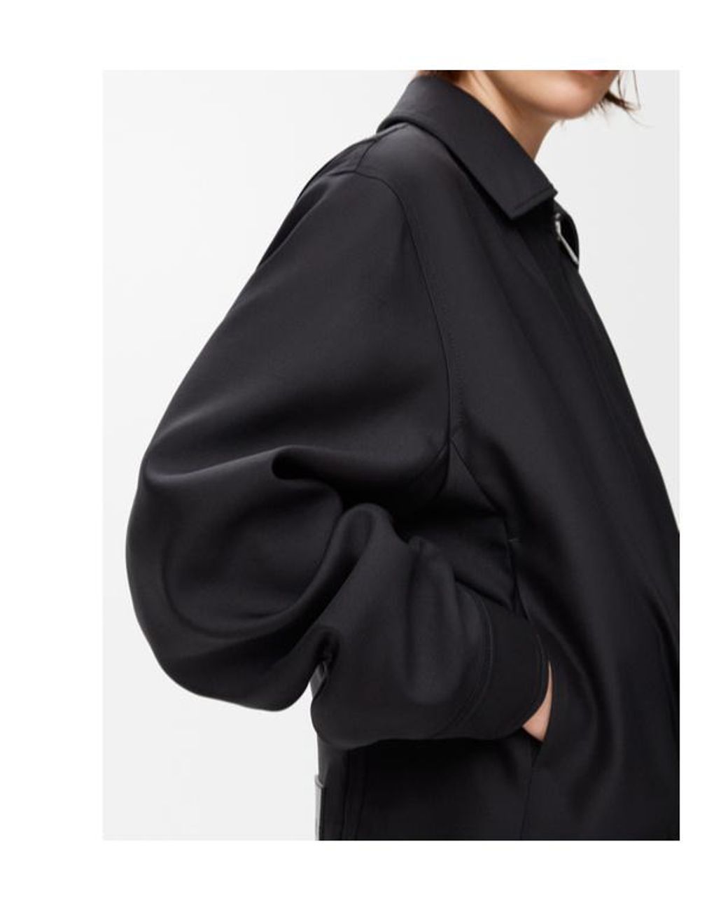 Loewe Black Belted Zip-Up Jacket