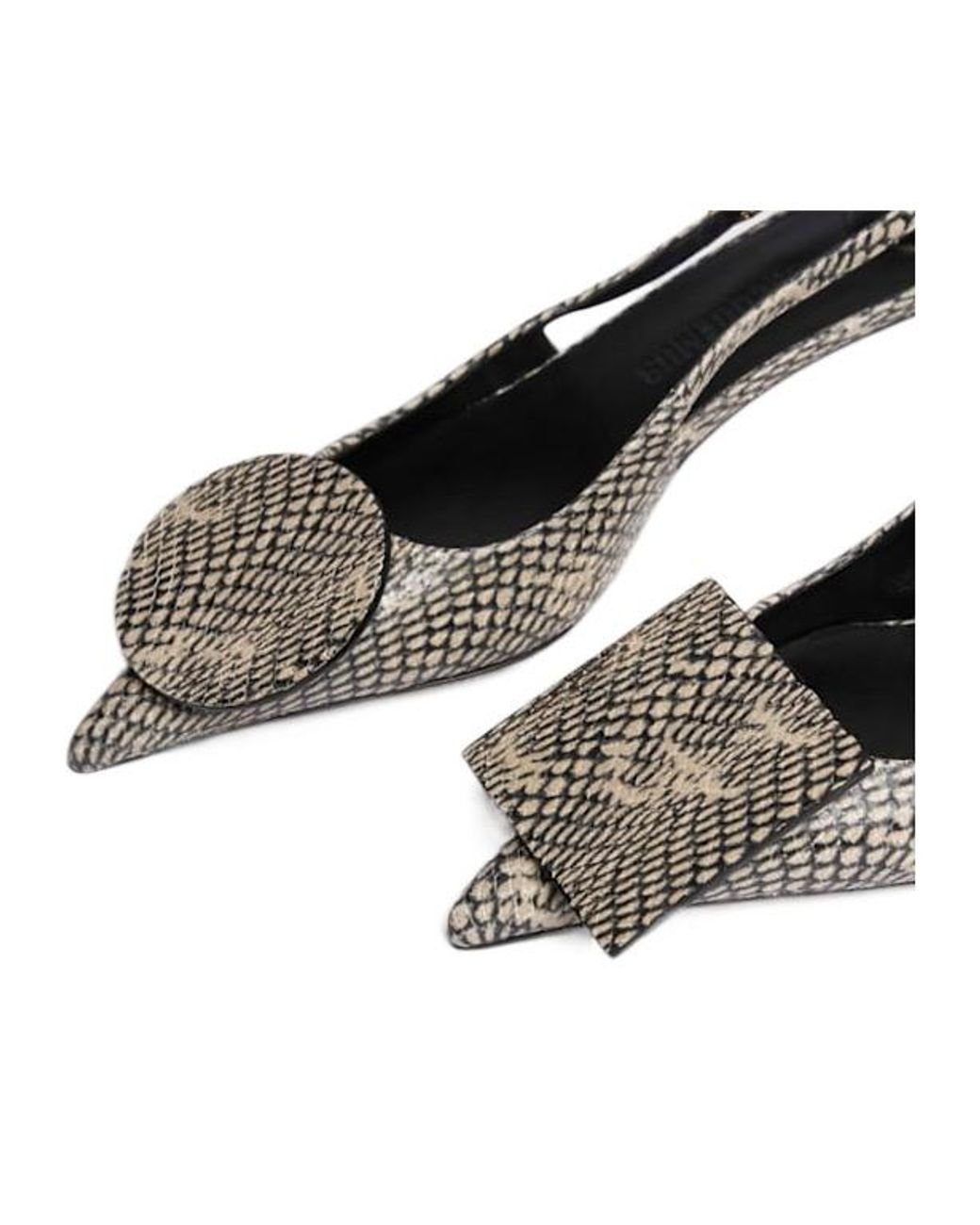 Jacquemus Brown Slingback With Block Heel