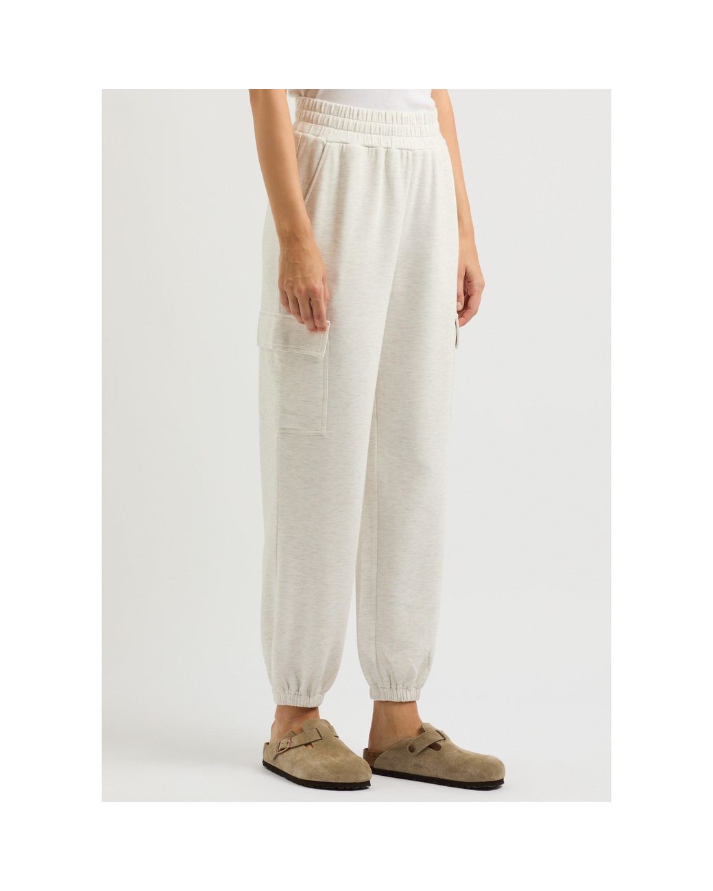 Varley White Neutral Cargo Pants
