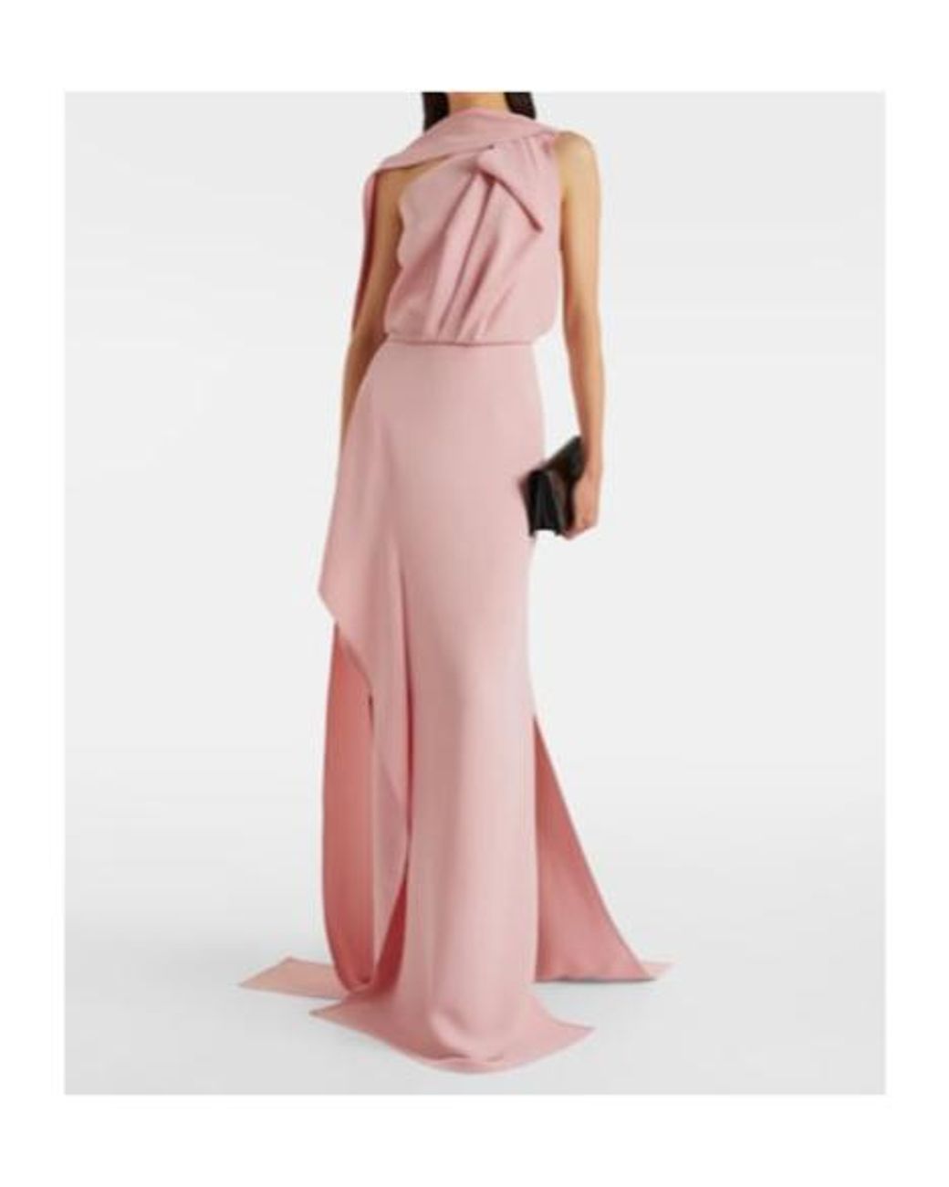 Maticevski Pink Priority Draped Crepe Gown