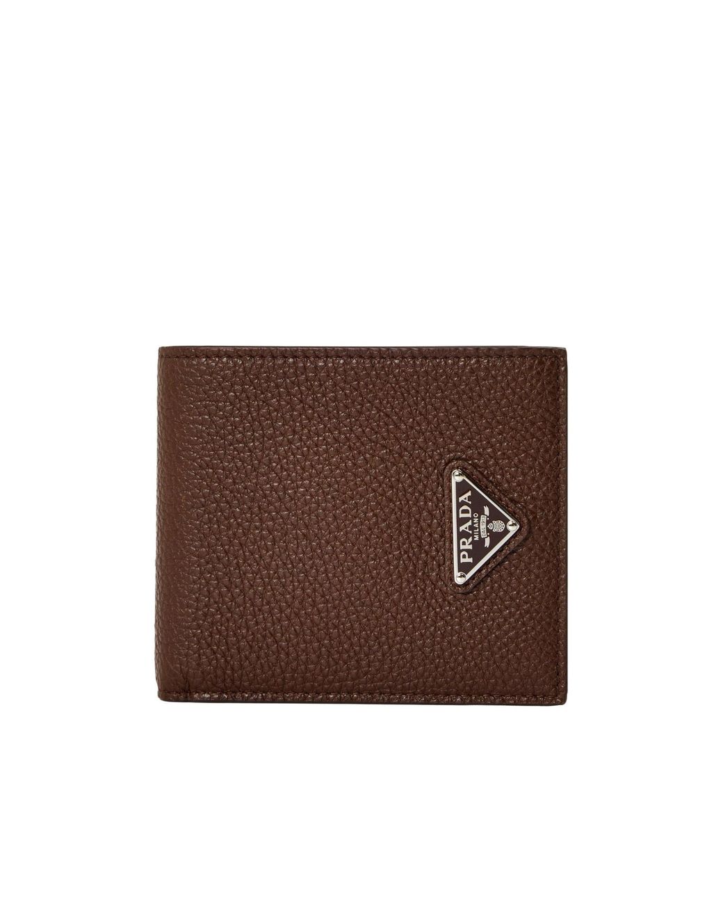Prada Brown Classic Logo Wallet for men