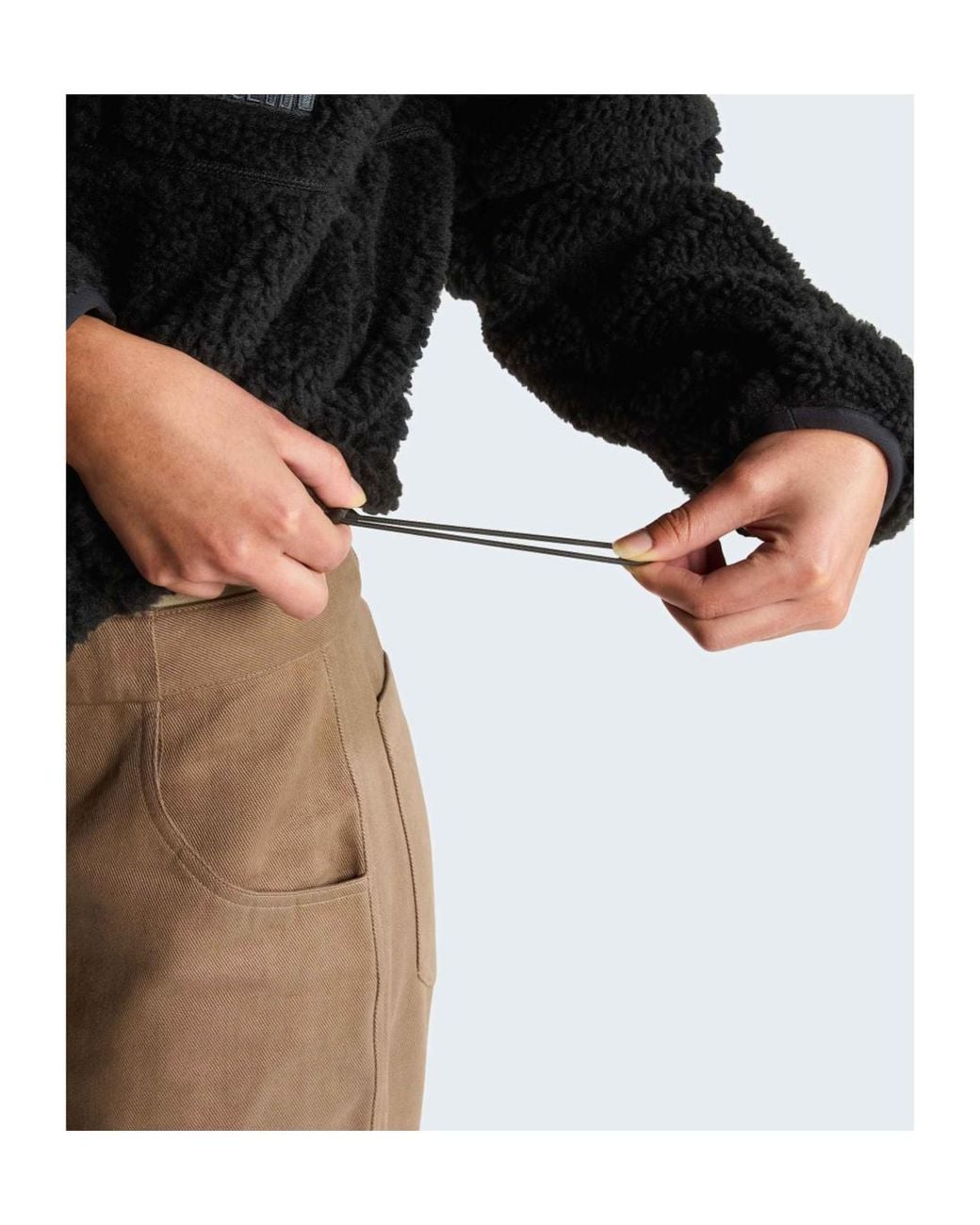 The North Face Black Teddy-Texture Zip-Up Jacket