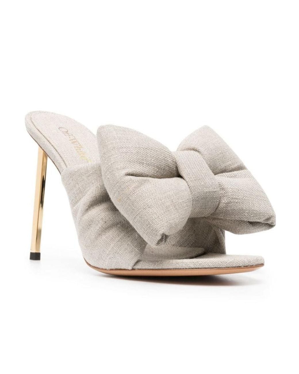 Off-White c/o Virgil Abloh White Bow-Detail Sandals
