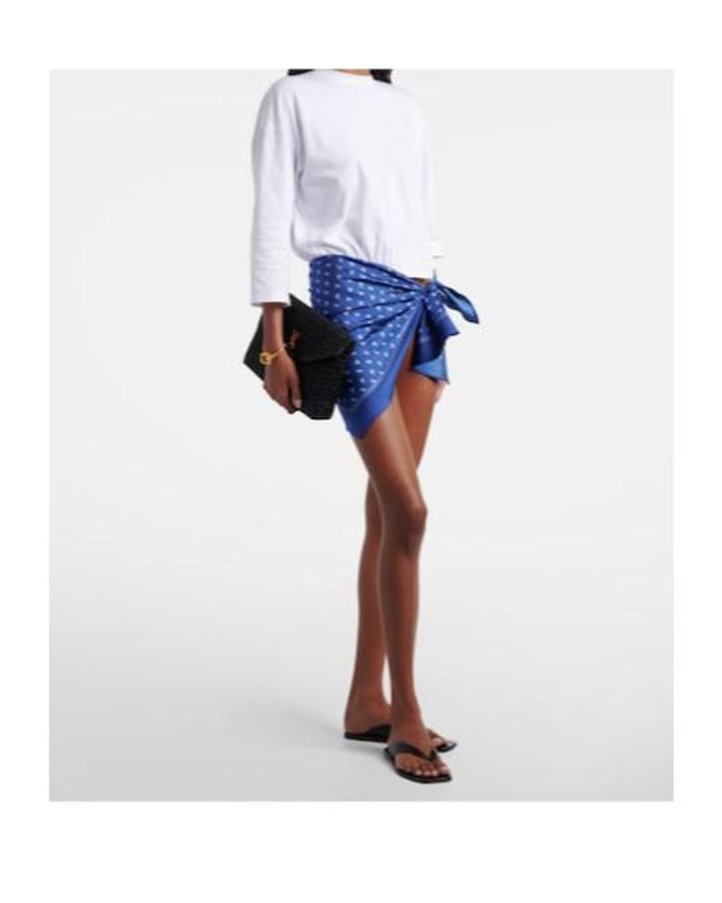 Christopher Esber White Silk-Trimmed Cotton Beach Cover-Up