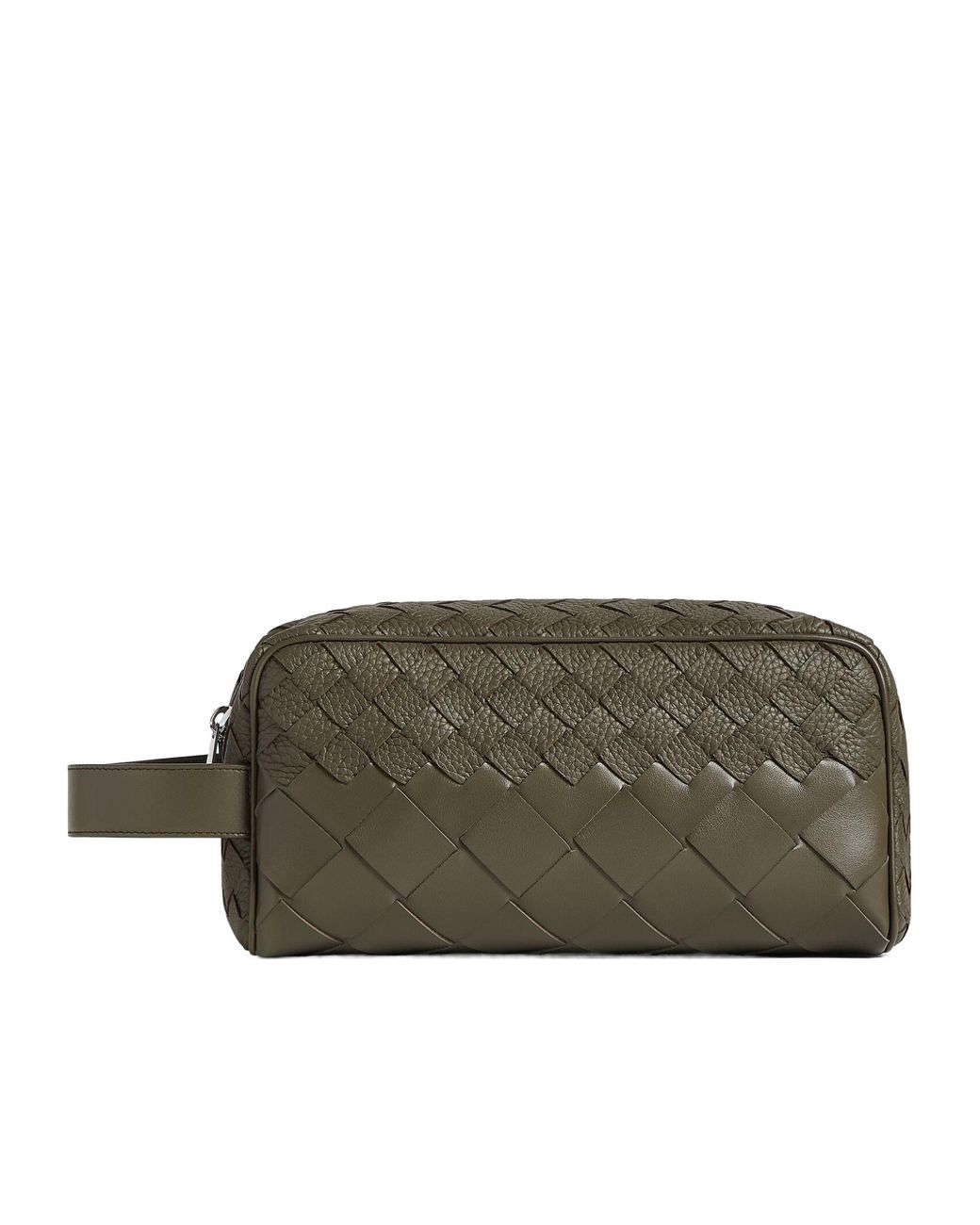 Bottega Veneta Green Intrecciato Travel Pouch for men