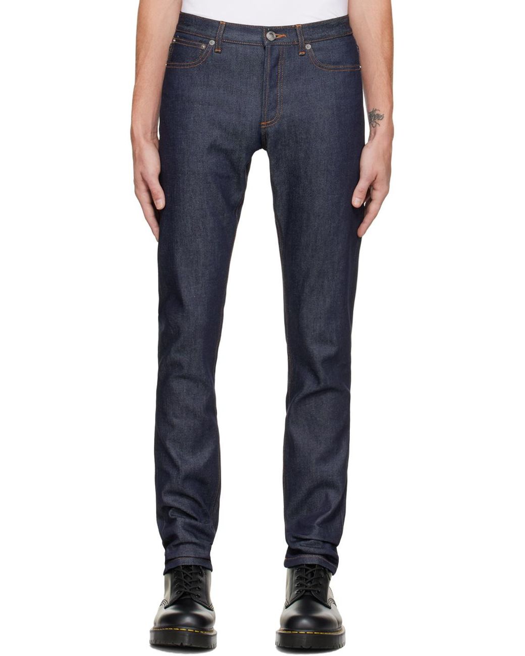 A.P.C. Blue Petit Standard Jeans for men
