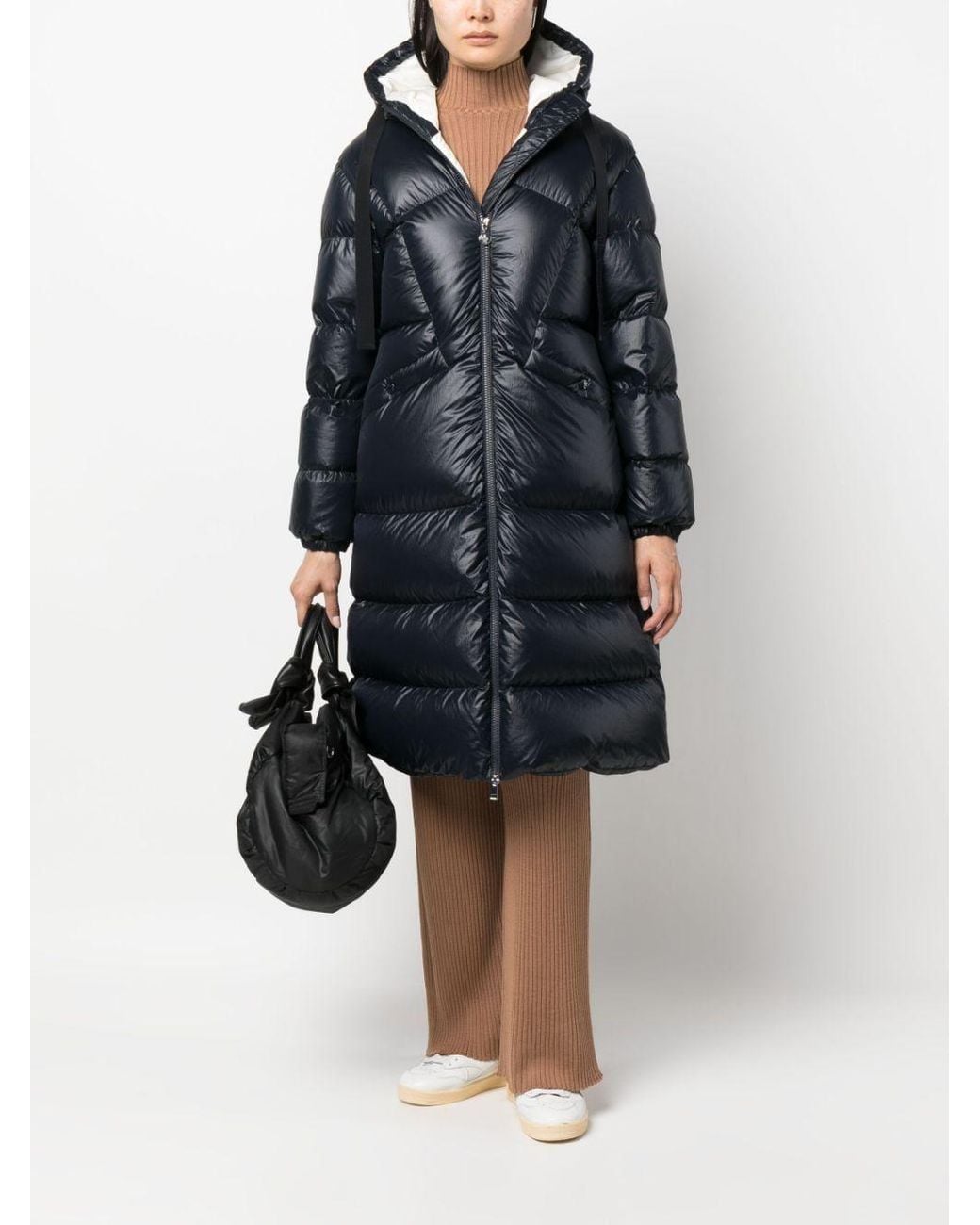 Moncler Black Selenga Long Hooded Padded Jacket