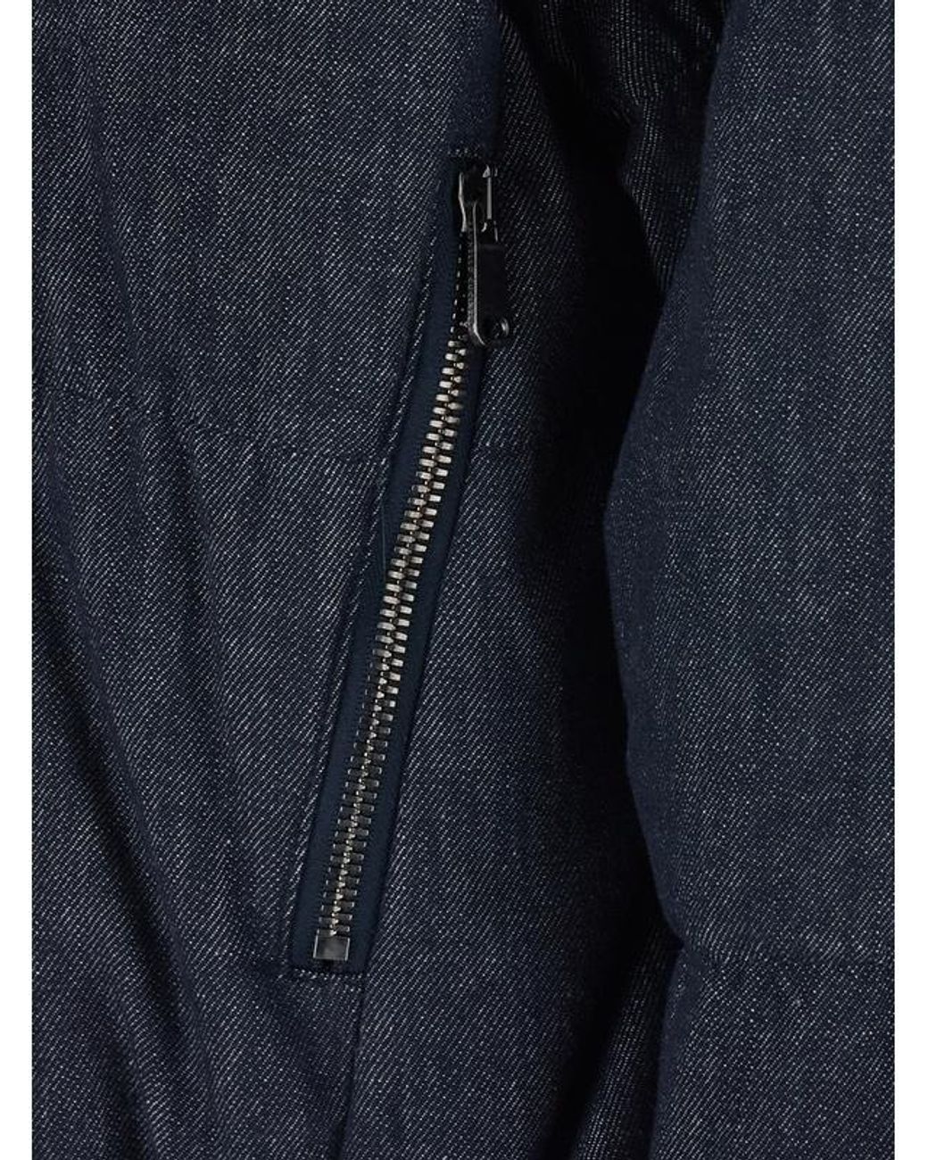Brunello Cucinelli Blue Zip-Up Hooded Jacket