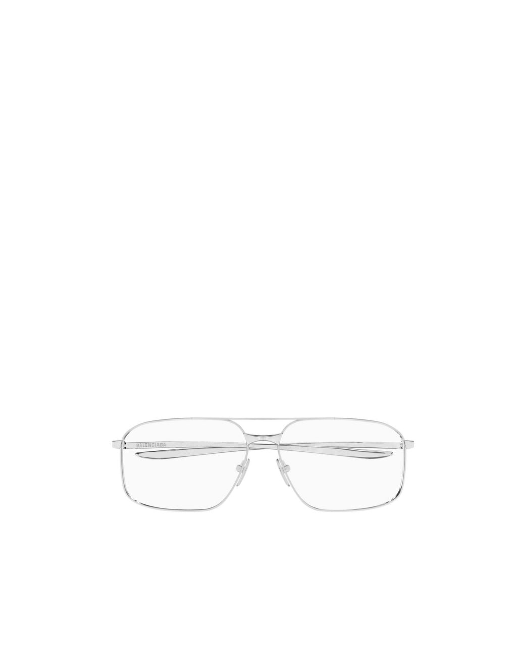 Balenciaga White Eyewear Pilot Frame Glasses for men