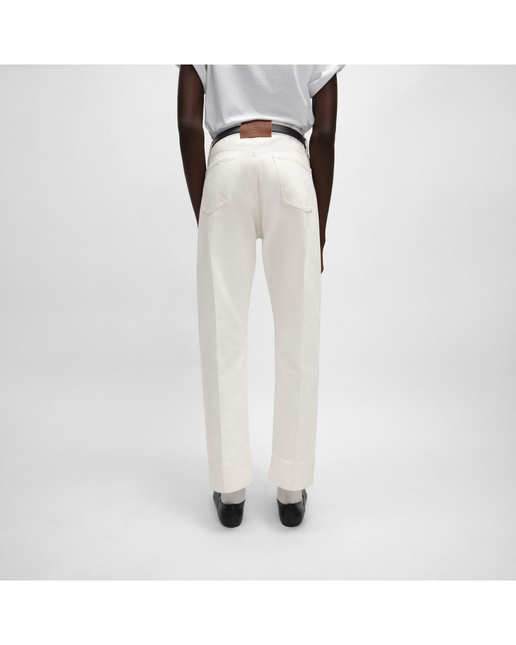 Céline White Boyfriend Jeans 001 for men