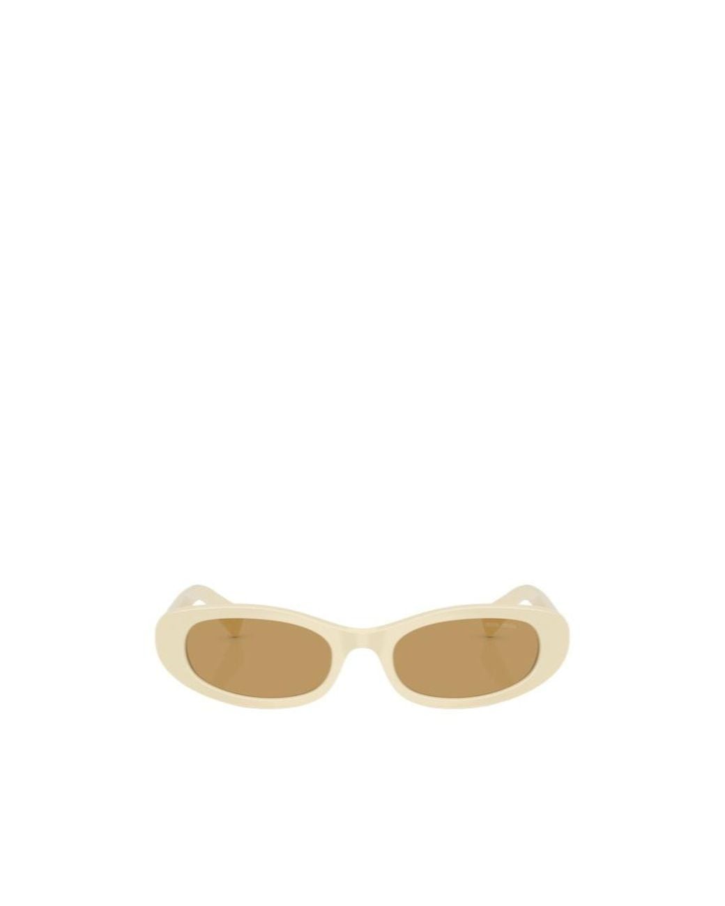 Miu Miu Natural Eyewear Oval Frame Sunglasses