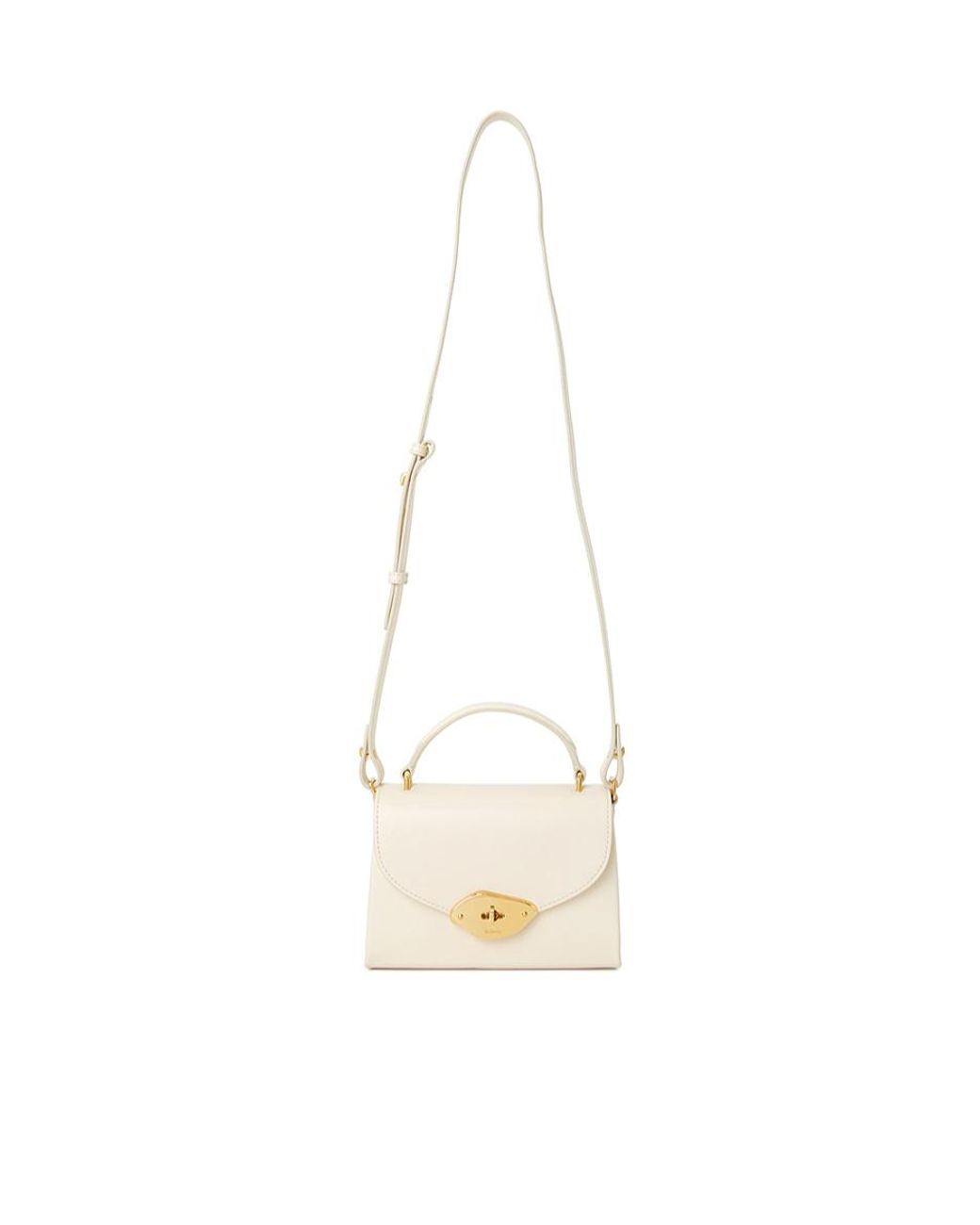 Mulberry Natural Small Lana Foldover-Top Tote Bag