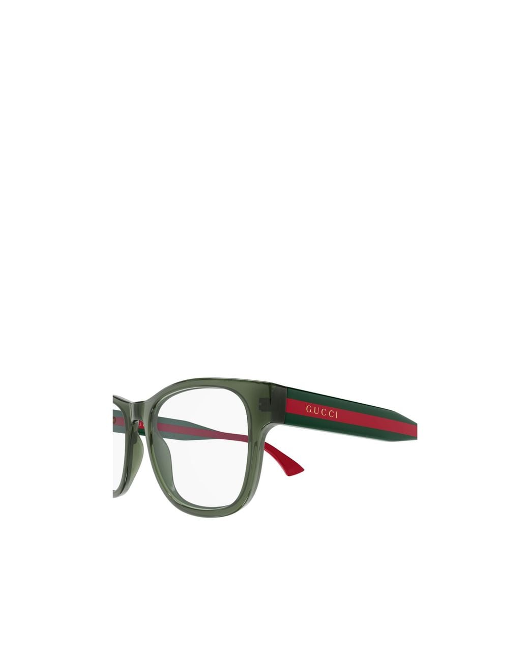 Gucci White Rectangular Non-Prescription Glasses for men