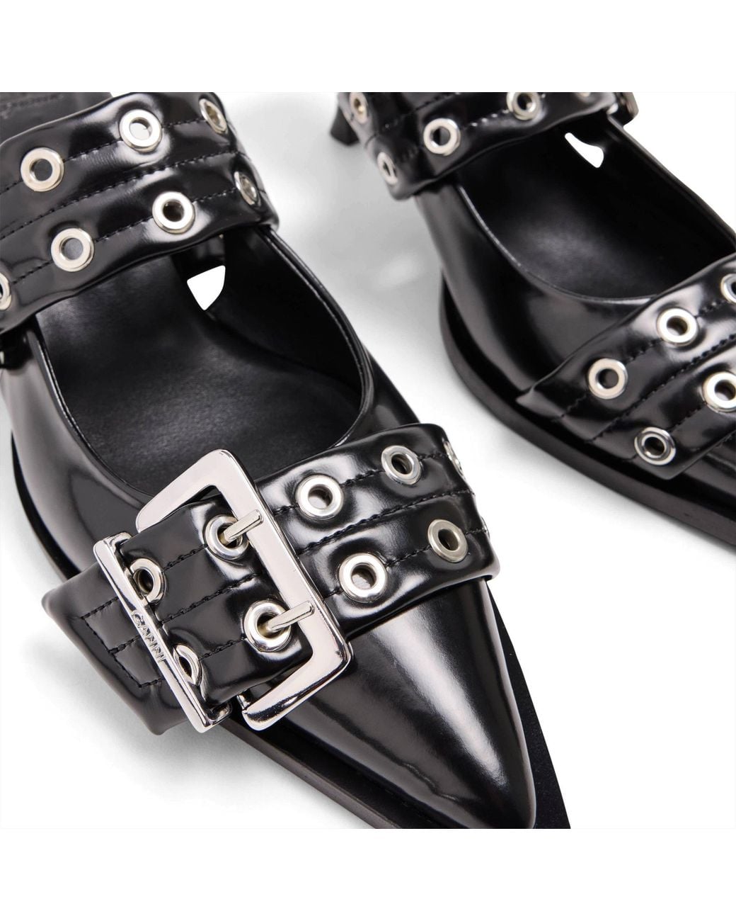 Ganni Black Heeled Sandals