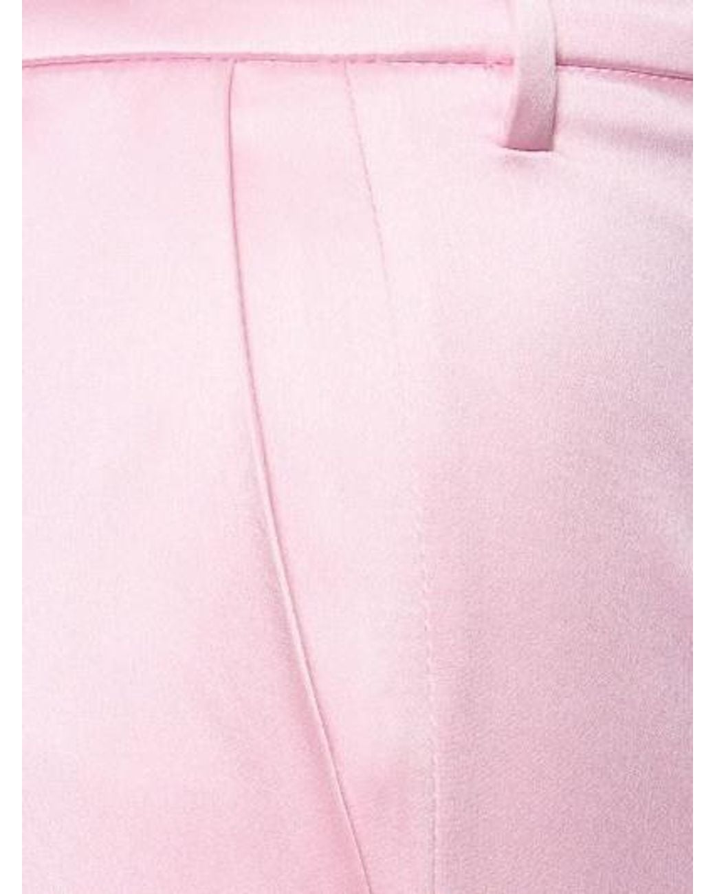 Magda Butrym Pink Mid-Rise Tailored Dress Trousers With Pockets