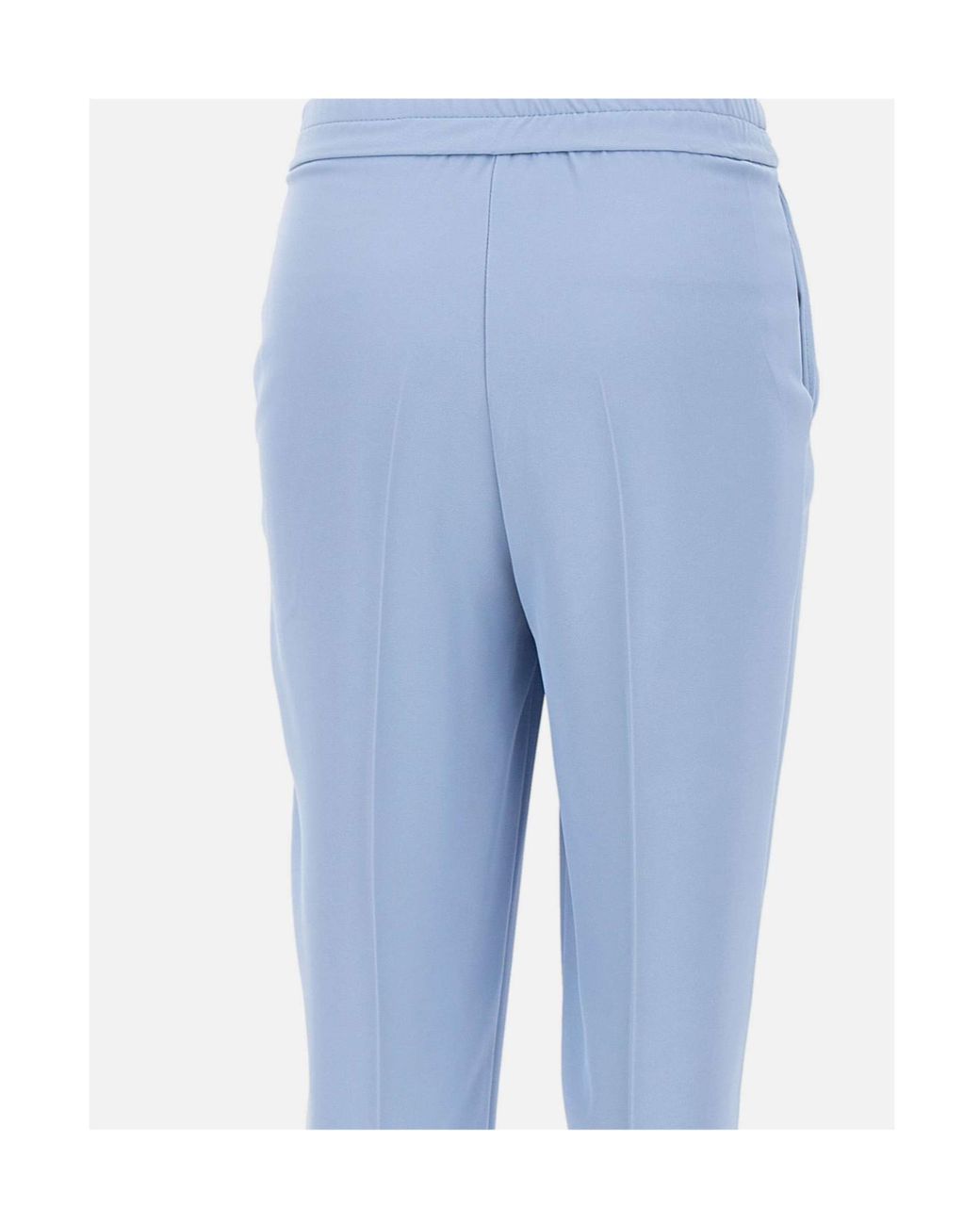 Kaos Blue Pressed-Crease Capri Pants