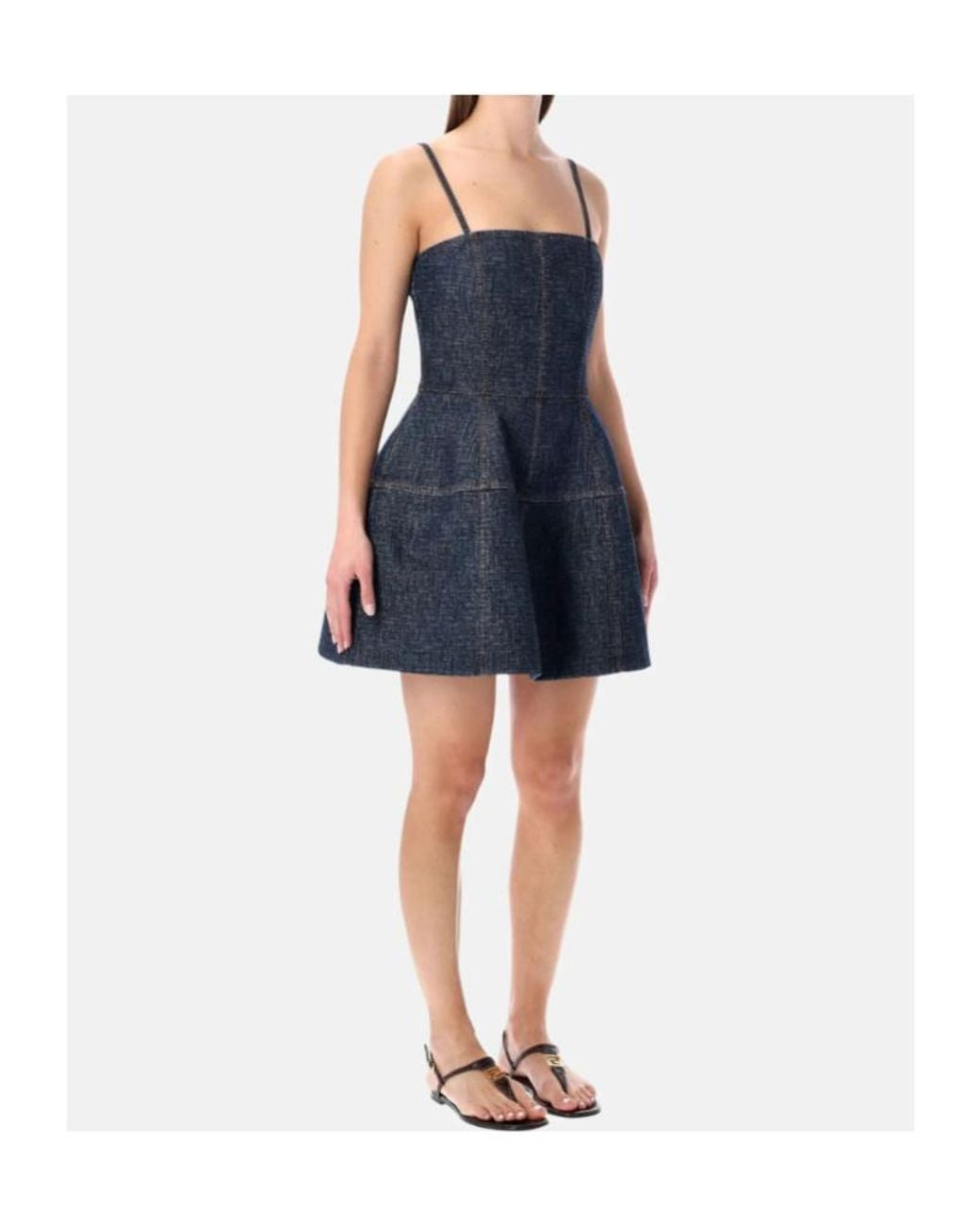Fendi Blue Short Dresses
