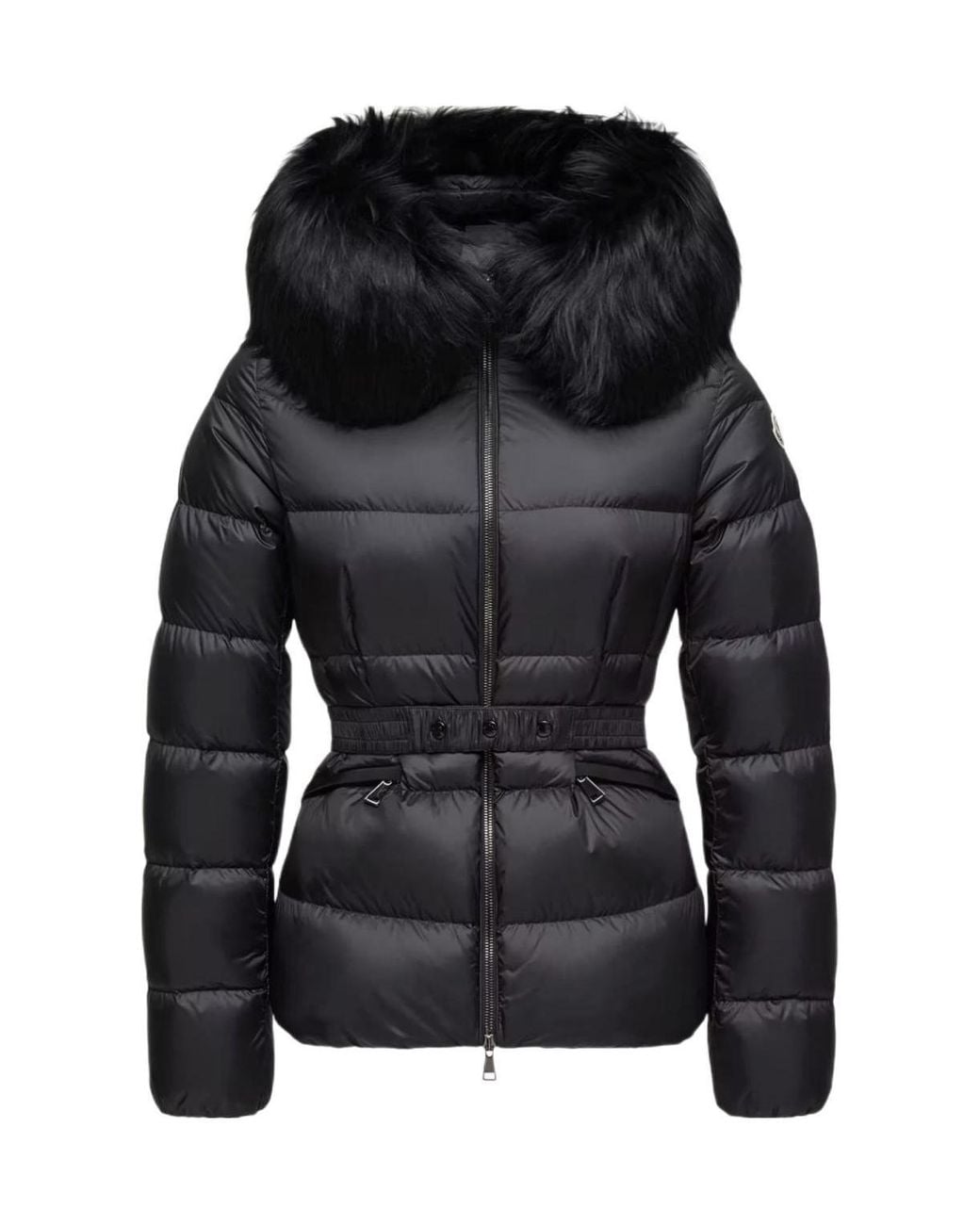 Moncler Black Quilted Hooded Padded Jacket
