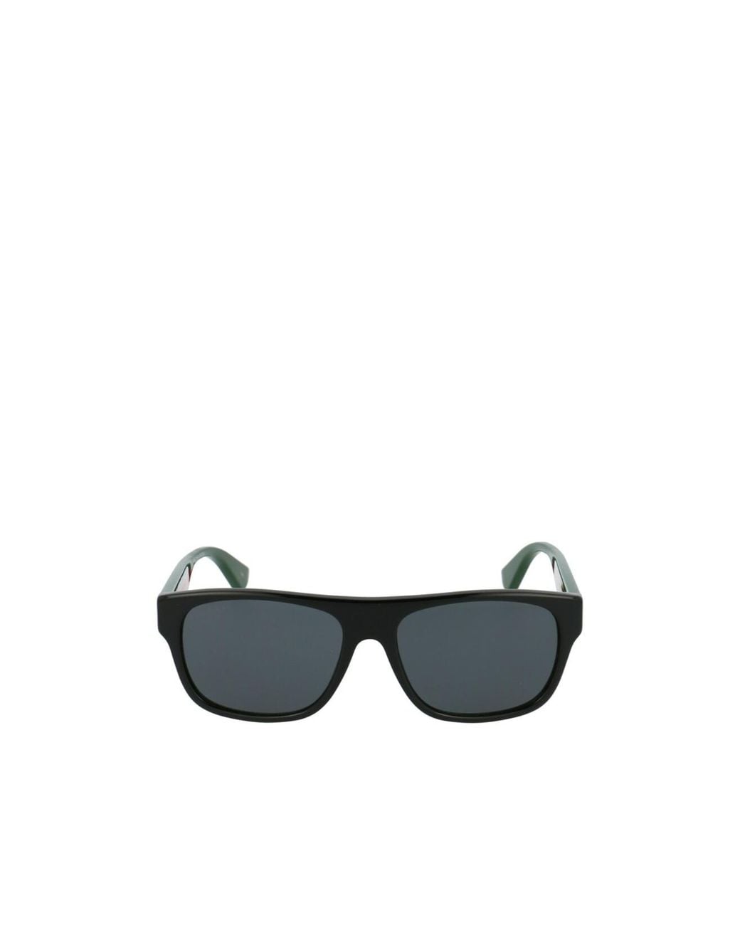 Gucci White Eyewear Rectangular Frame Sunglasses