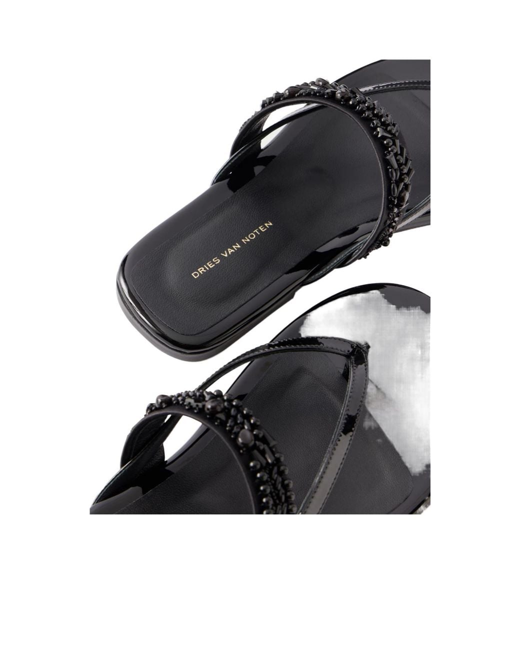 Dries Van Noten Multicolor Embellished Rubber Sandals