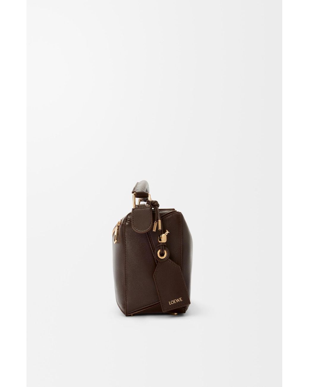 Loewe Brown Small Featherlight Puzzle Bag