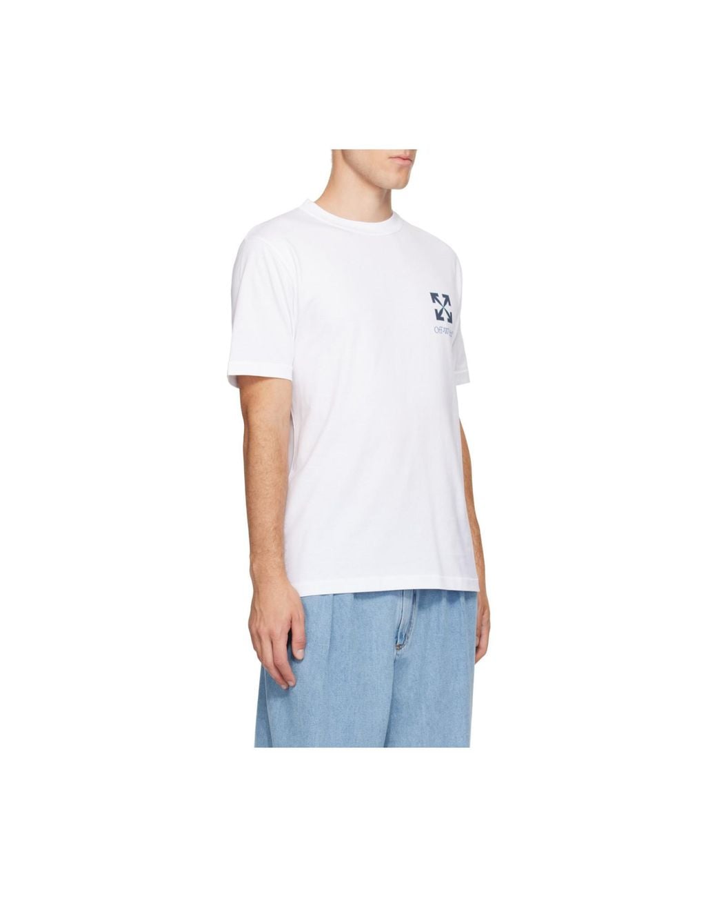 Off-White c/o Virgil Abloh White Small Arrow Logo T-Shirt for men