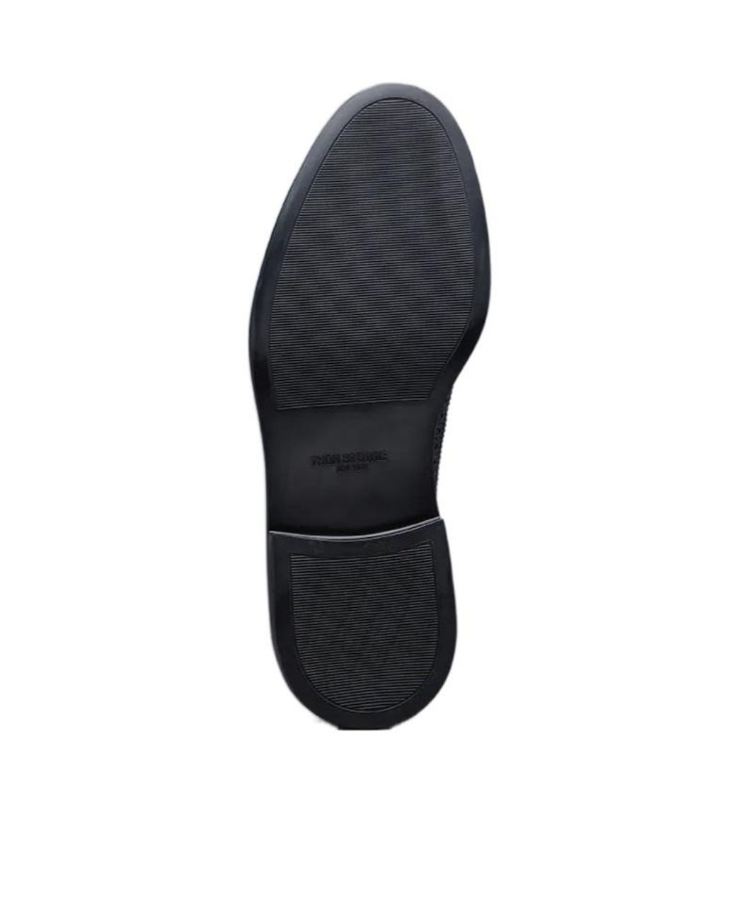 Thom Browne Black Longwing Almond-Toe Derby Shoes for men