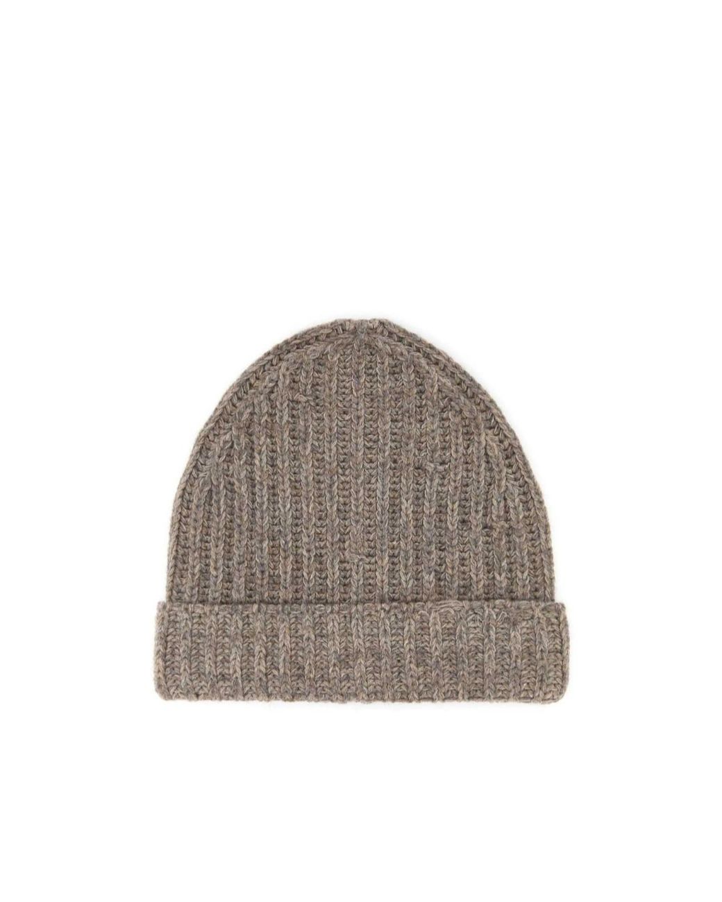 Maison Margiela Brown Knitted Beanie for men