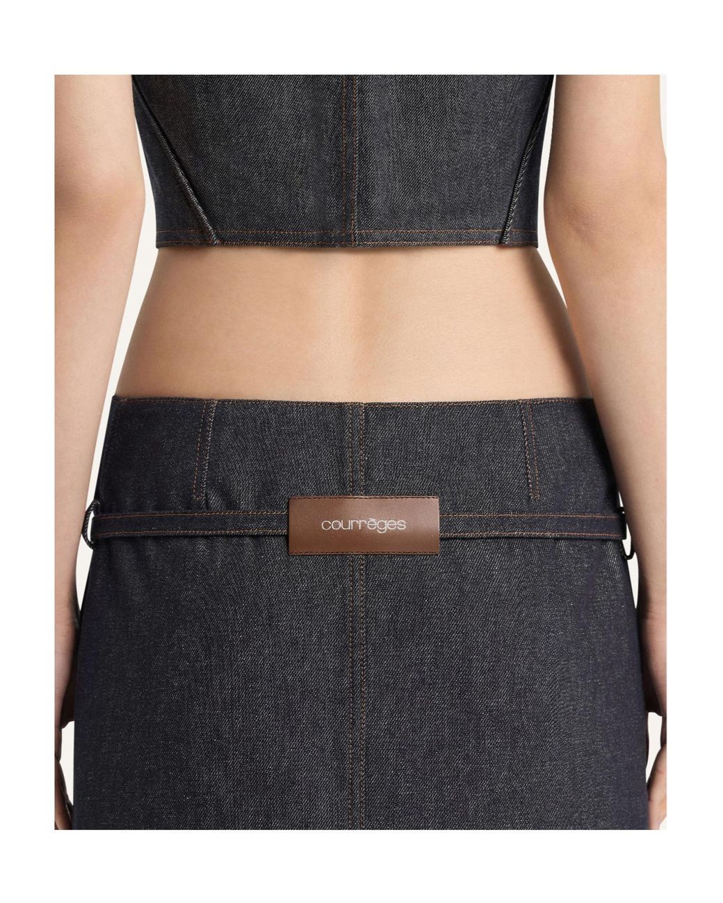 Courreges Blue Sleeveless Top