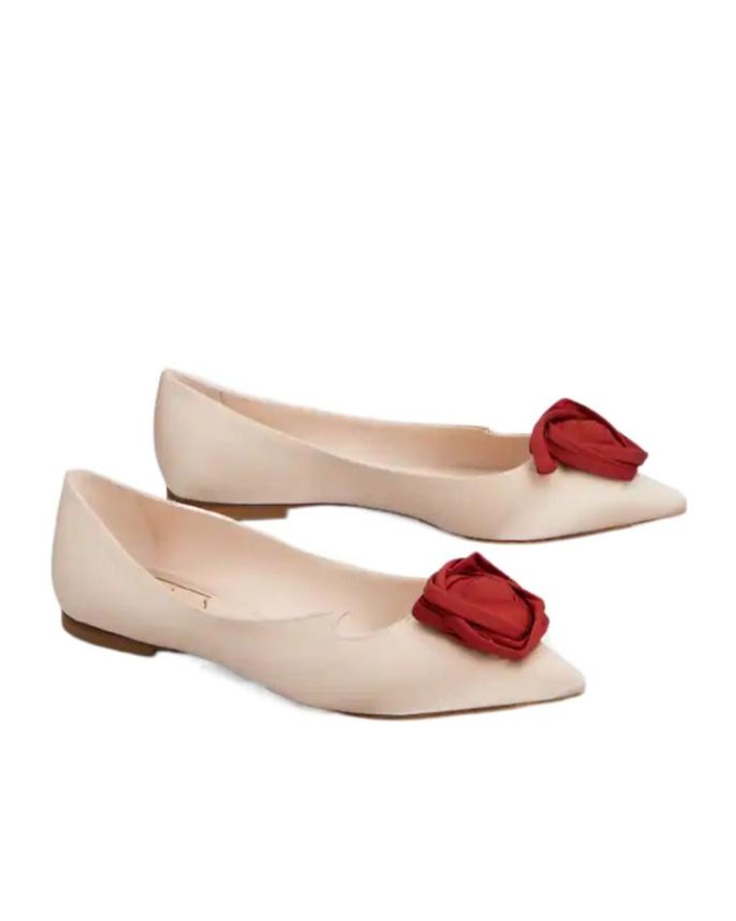 Roger Vivier Brown I Love Vivier Rose Flat Shoes