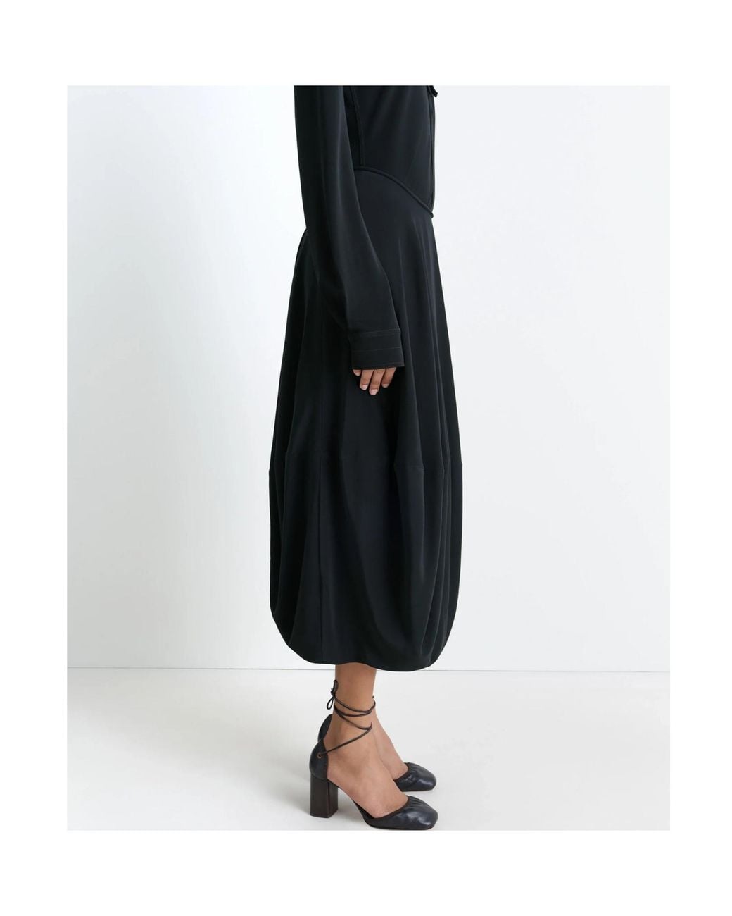 Lemaire Black Long Balloon Skirt