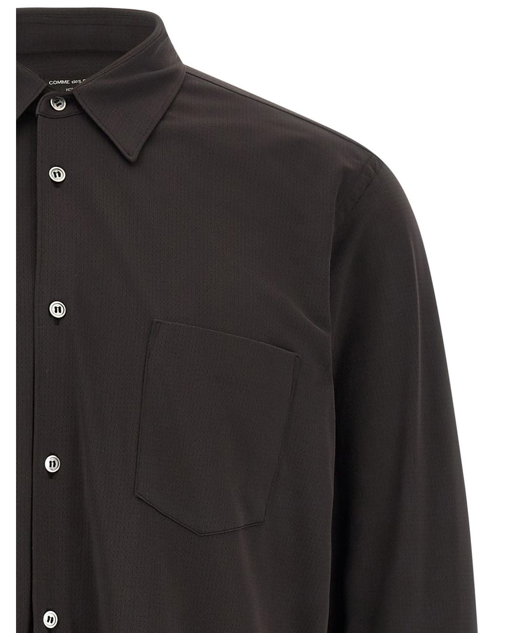 Comme des Garçons Black Long-Sleeved Shirt for men