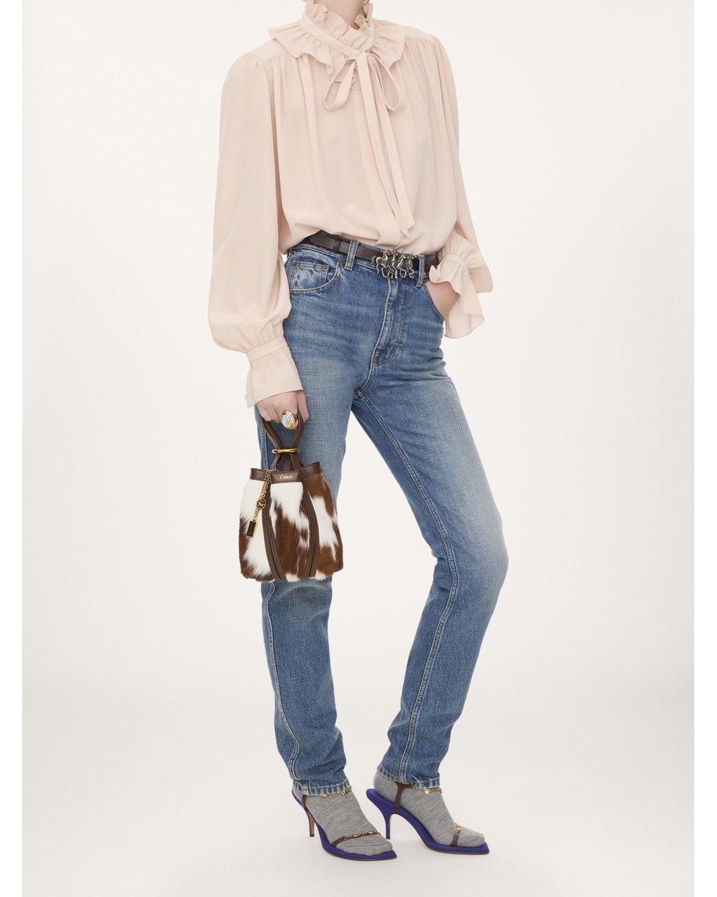 Chloé Brown Small Chloé Spin Tote Bag