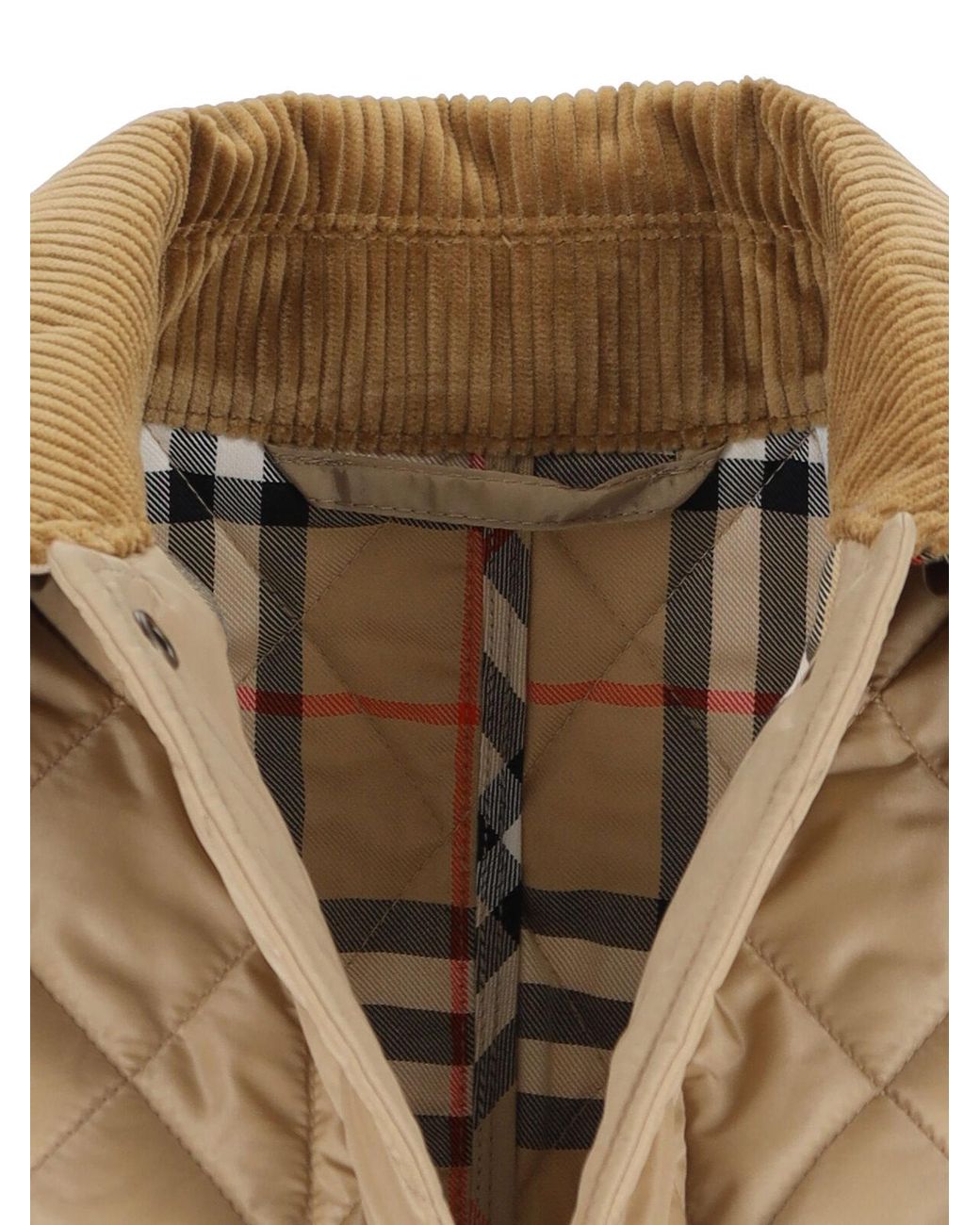 Burberry Natural Quilted Jacket Sand/Flax