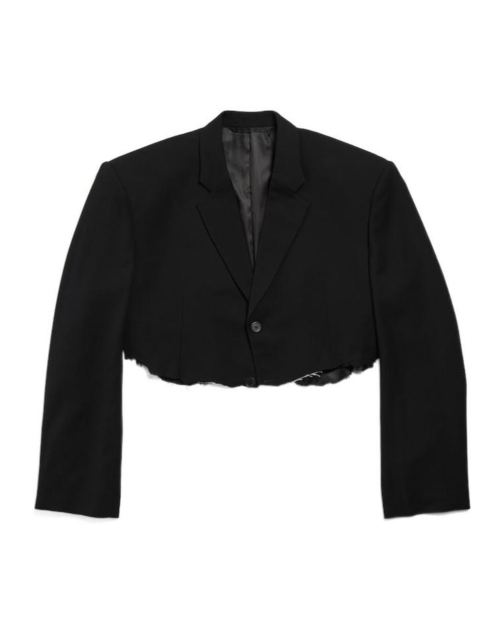 Balenciaga Black Cut-Out Single-Breasted Blazer